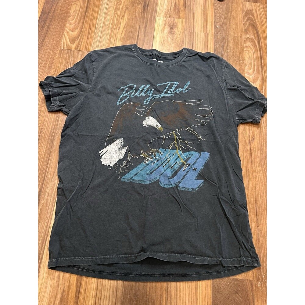 Billy Idol Eagle T-Shirt Lucky Brand Officially Licensed L Faded Vintage Style